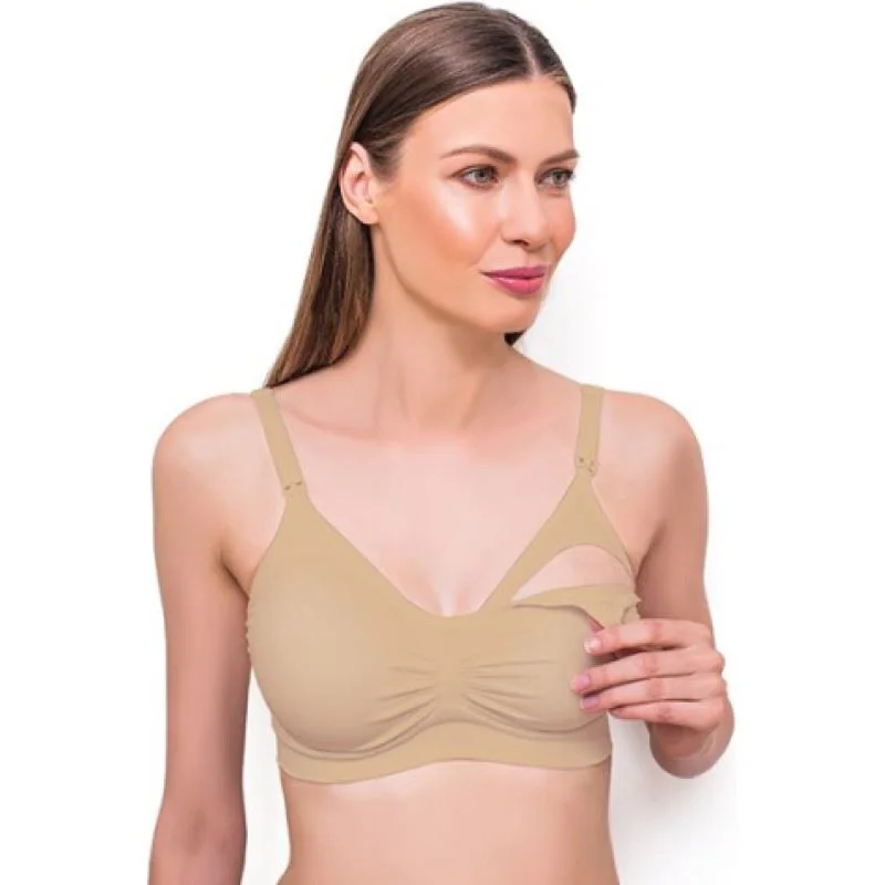 Sutien pentru alaptare BabyOno cu ioni de argint Bej (D80-85) foto