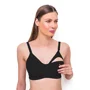 Sutien pentru alaptare BabyOno cu ioni de argint Negru (B75-80)