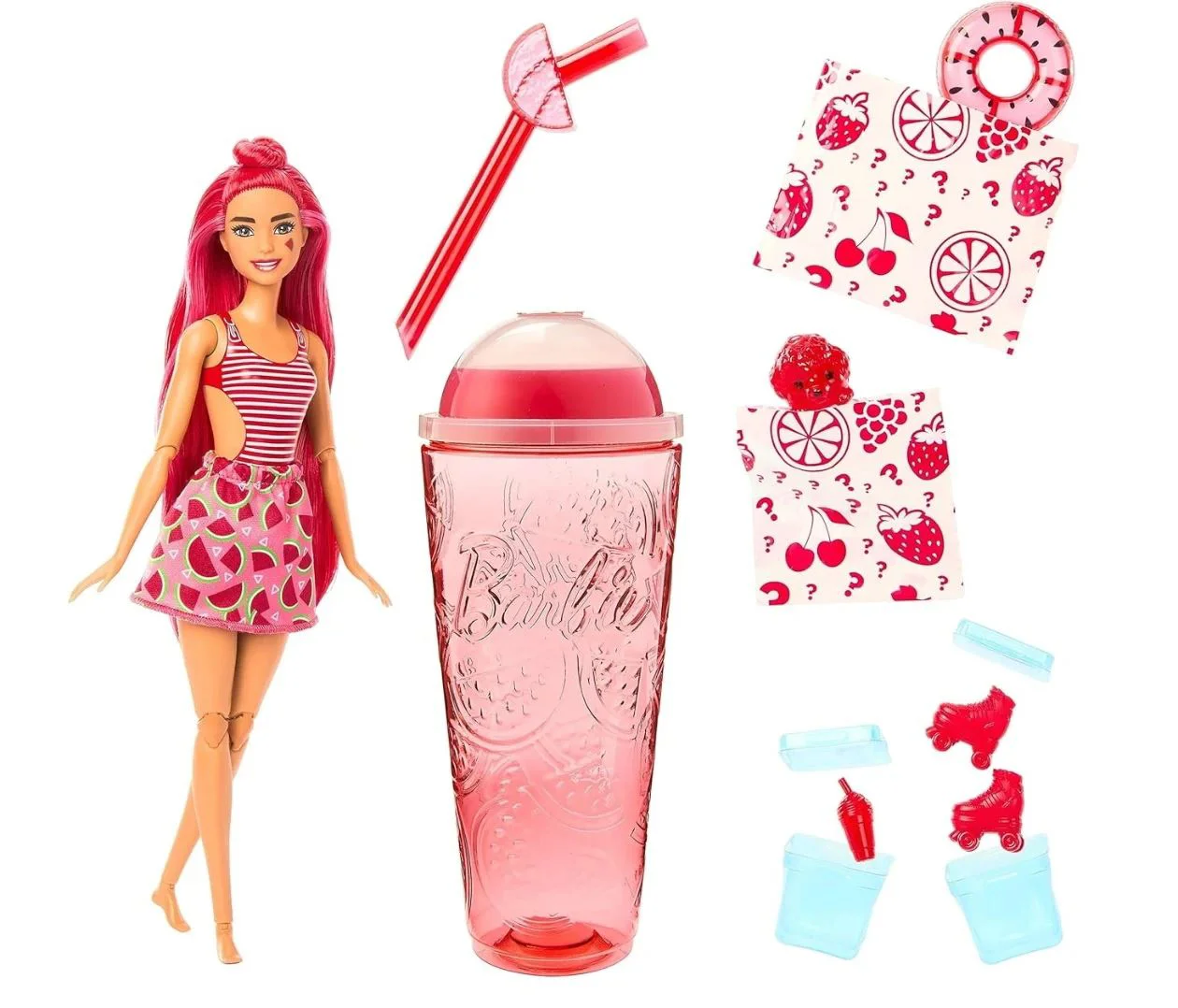 Papusa Barbie Pop Reveal Smoothie cu pepene verde foto