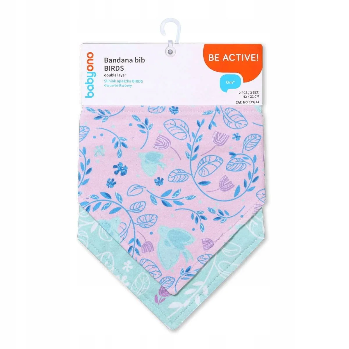 Set bavete-esarfe BabyOno Birds, 2 buc. foto