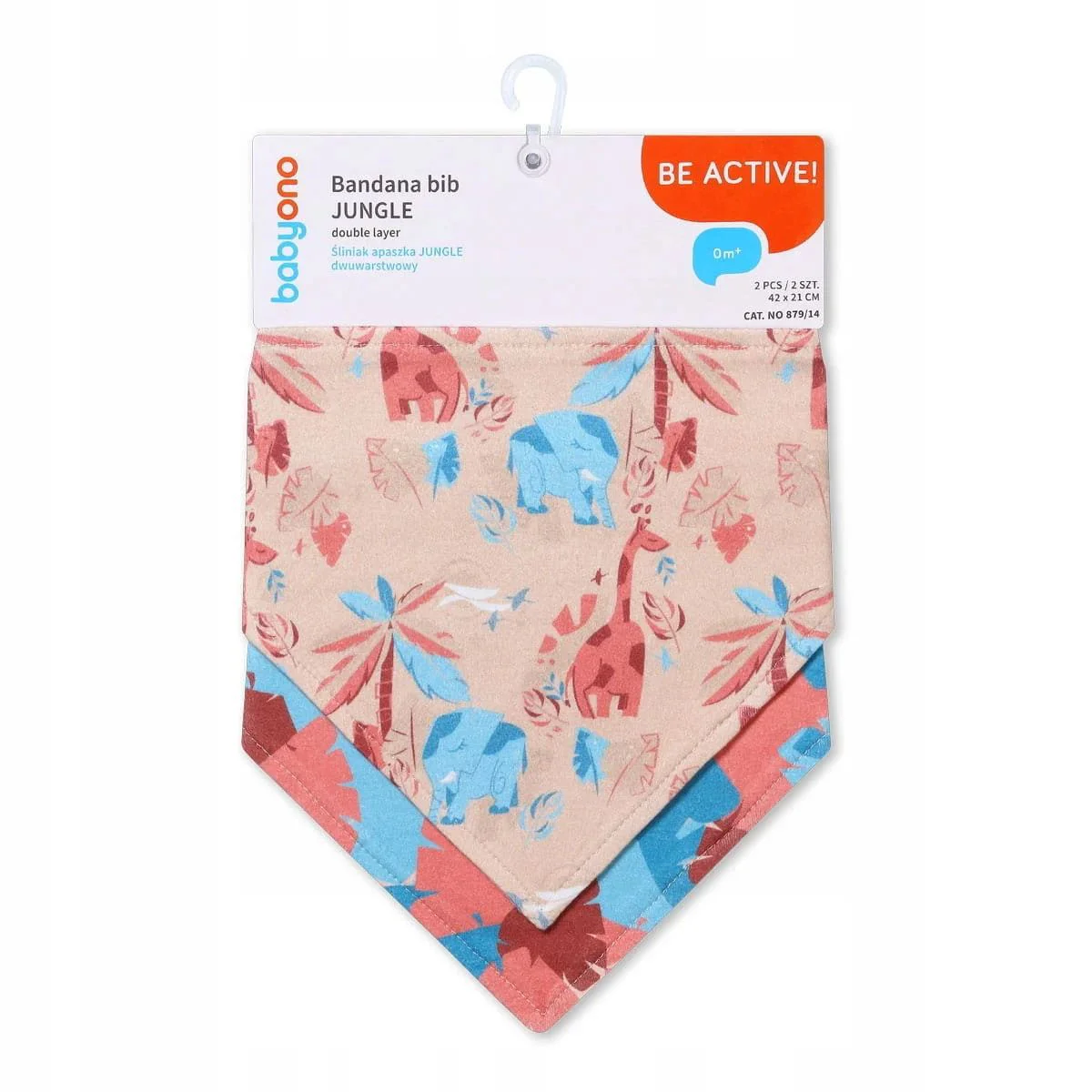Set bavete-bandane BabyOno Jungle, 2 buc.