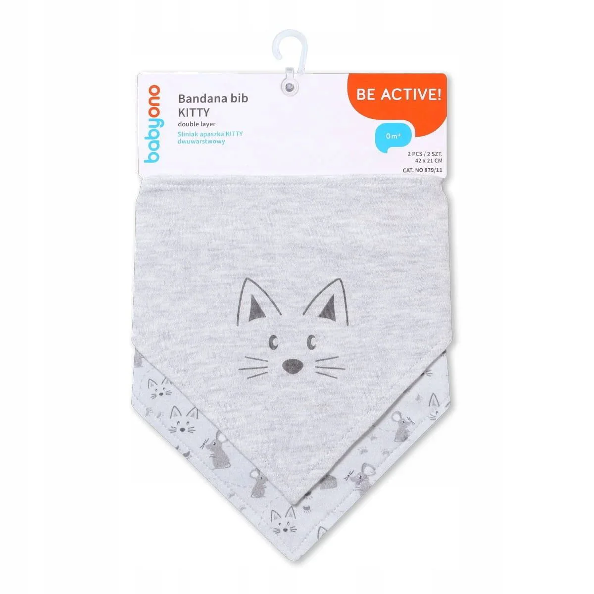 Set bavete-bandane BabyOno Kitty, 2 buc. foto