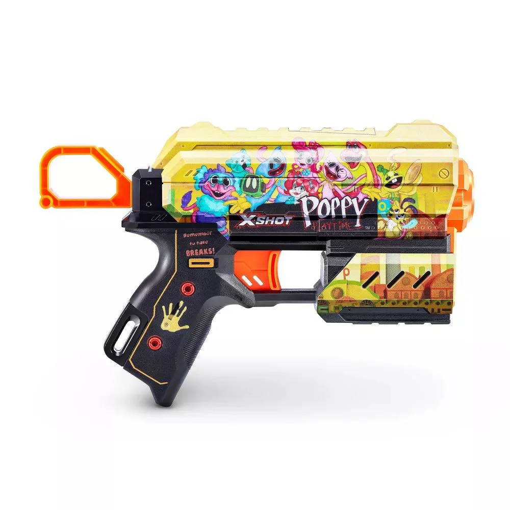 Pistol X-Shot Skins Menace, Poppy Playtime - Playtime, 8 cartuse