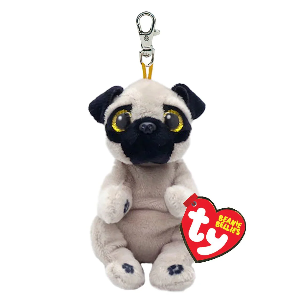 Jucarie breloc de plus TY Catelul Izzy, 12 cm foto