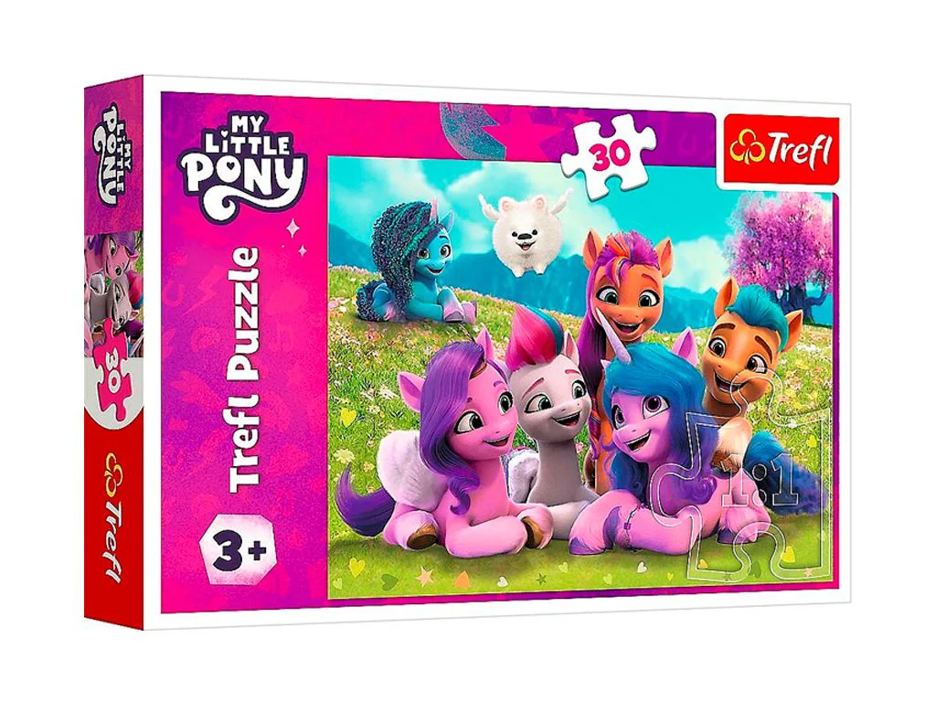 Puzzle Trefl Ponei prietenosi, 30 el. foto