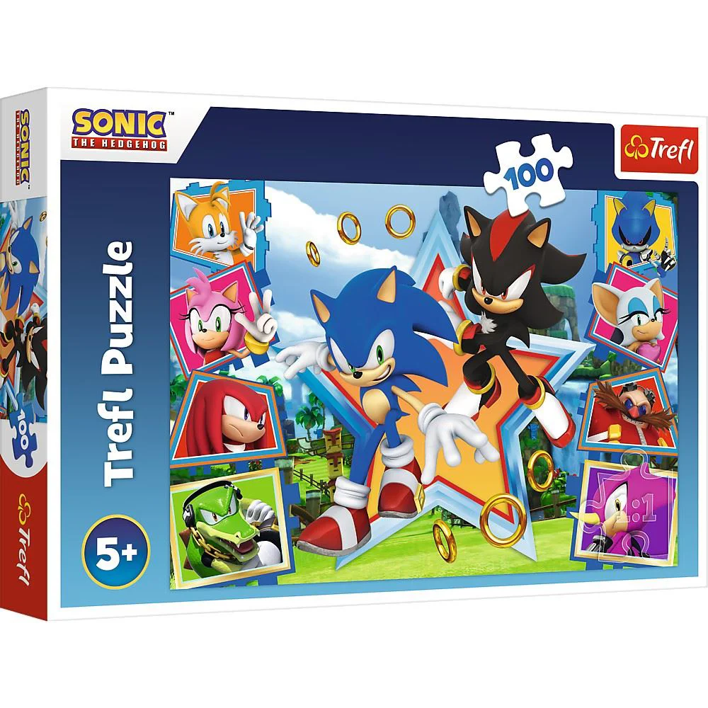 Puzzle Trefl Minunata lume a lui Sonic, 100 el. foto