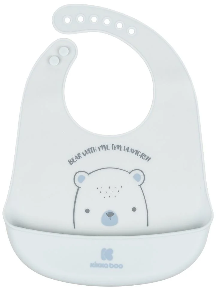 image for Baveta din silicon KikkaBoo Bear With Me Blue foto