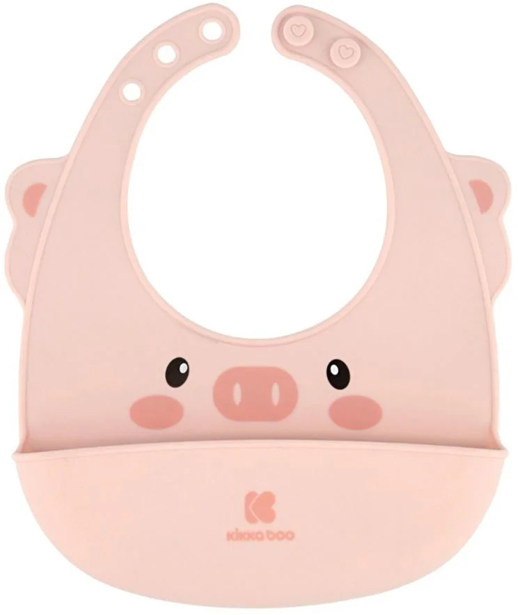 image for Baveta din silicon KikkaBoo Pink foto