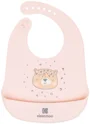 Baveta din silicon KikkaBoo Savanna Pink foto