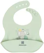Baveta din silicon KikkaBoo Savanna Friends Mint foto