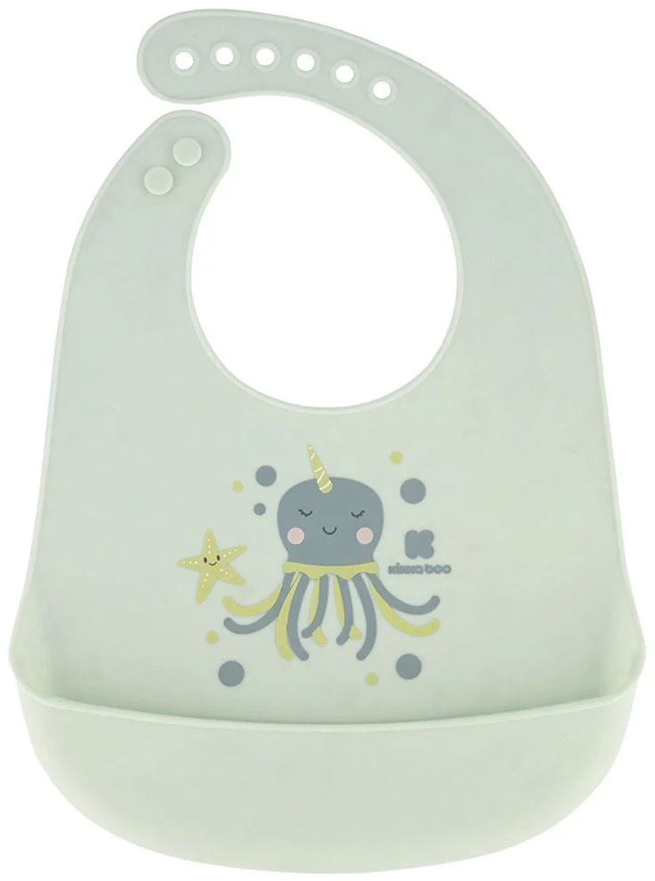 image for Baveta din silicon KikkaBoo Sea World Octopus foto