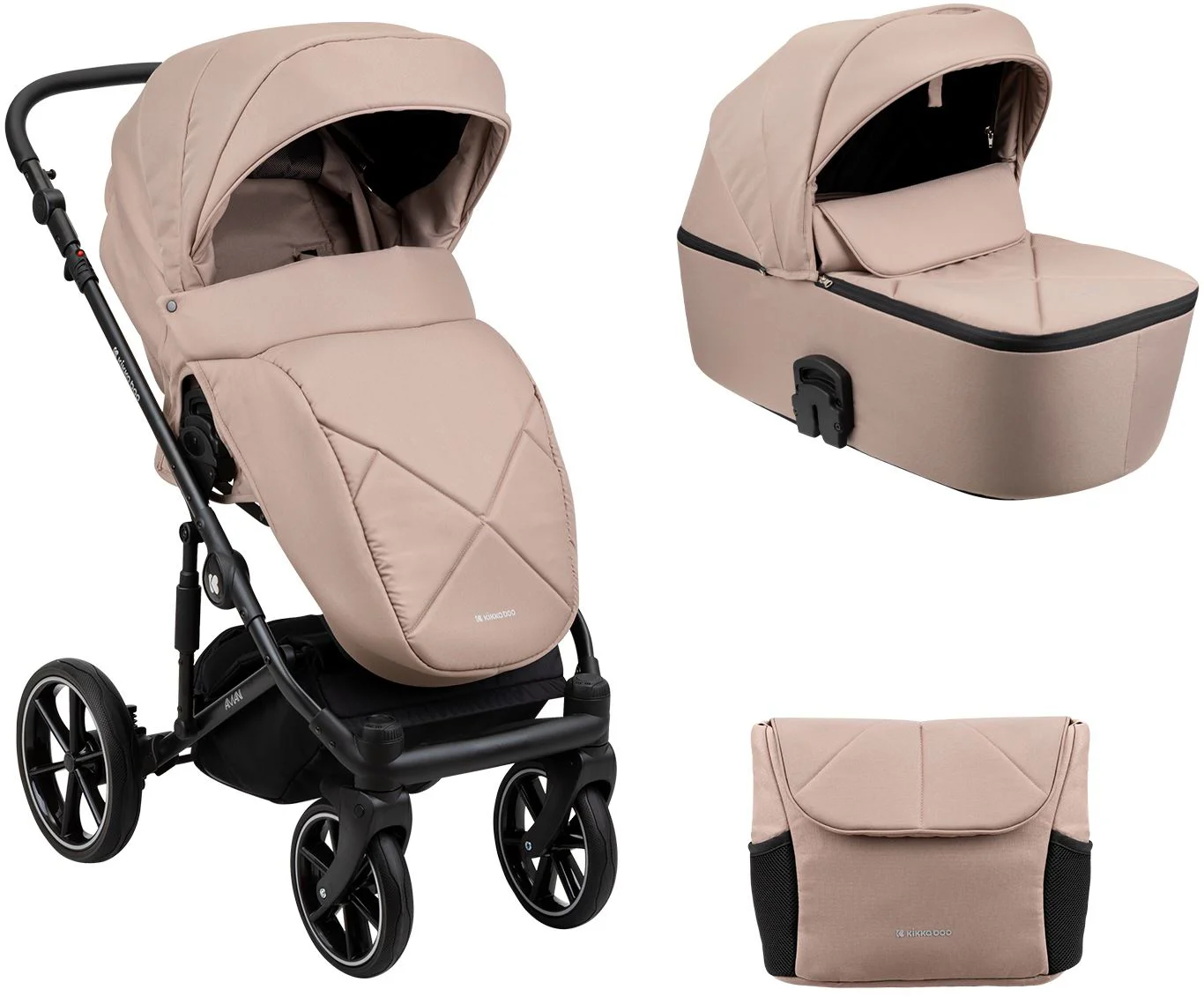 image for Коляска 2 в 1 KikkaBoo Amani Beige foto