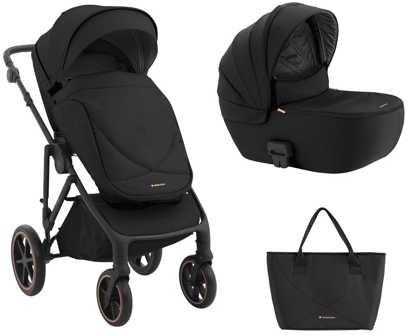 image for Carucior 2 in 1 KikkaBoo Thea Black foto
