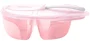 Bol cu 2 compartimente si lingura KikkaBoo Tasty Pink foto