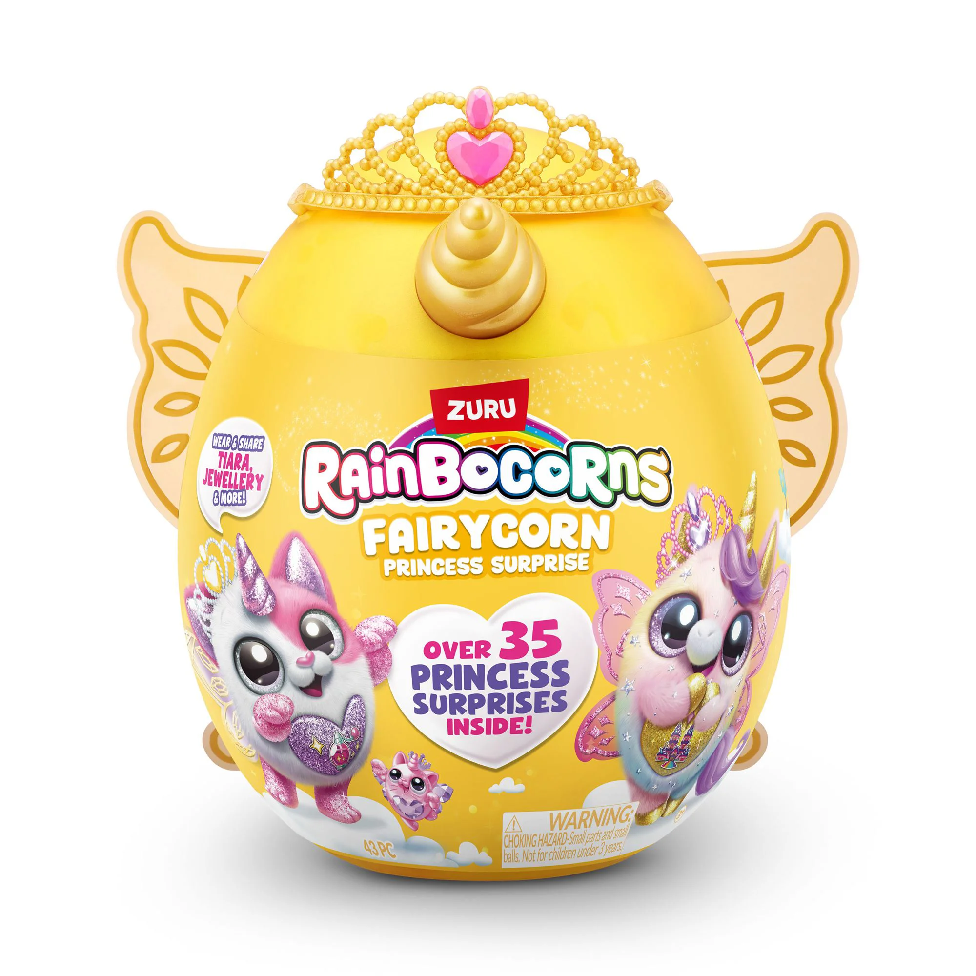 Jucarie de plus surpriza Zuru Rainbocorns Fairycorn Princess S6