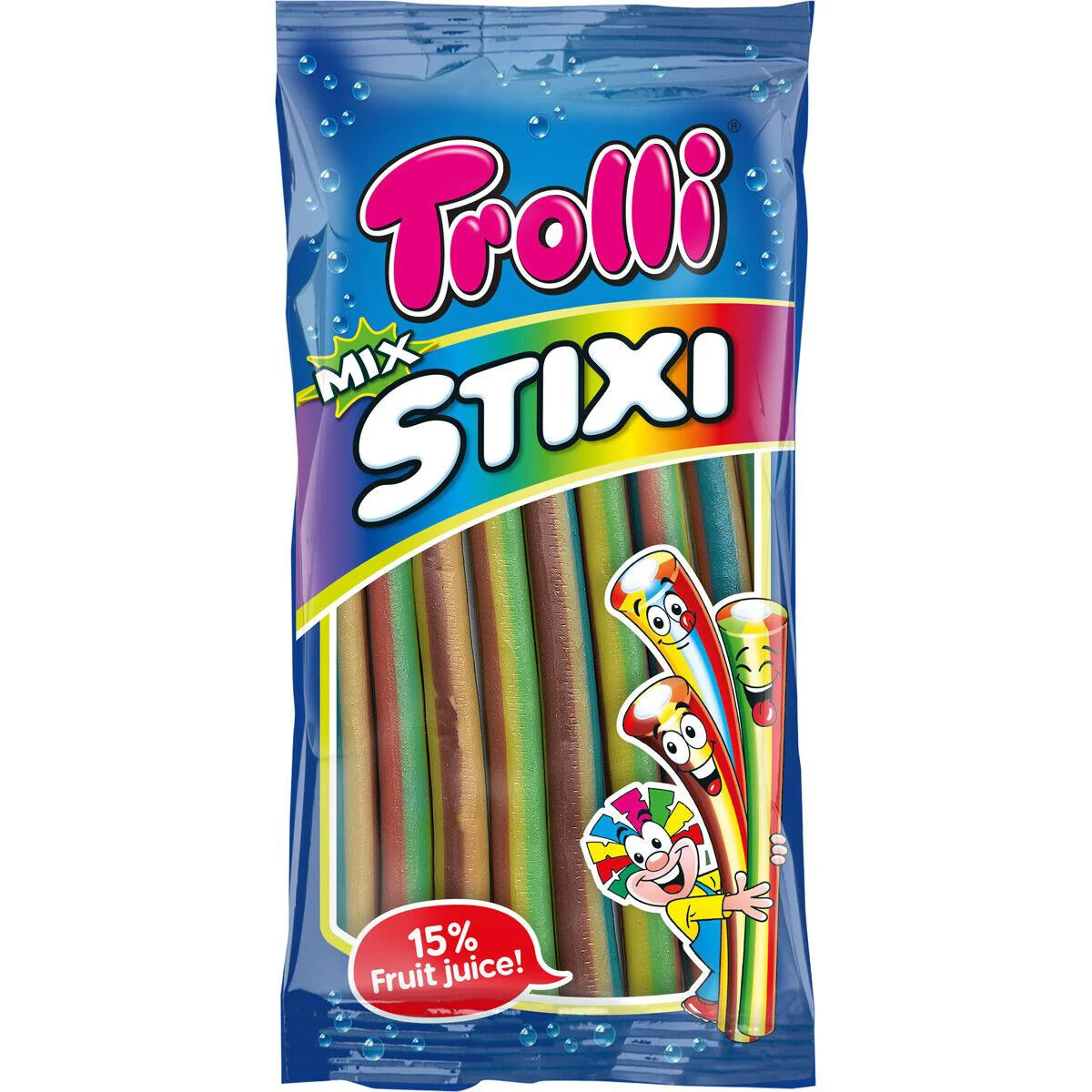 Bomboane gumate Trolli Stixi Mix, 85 g