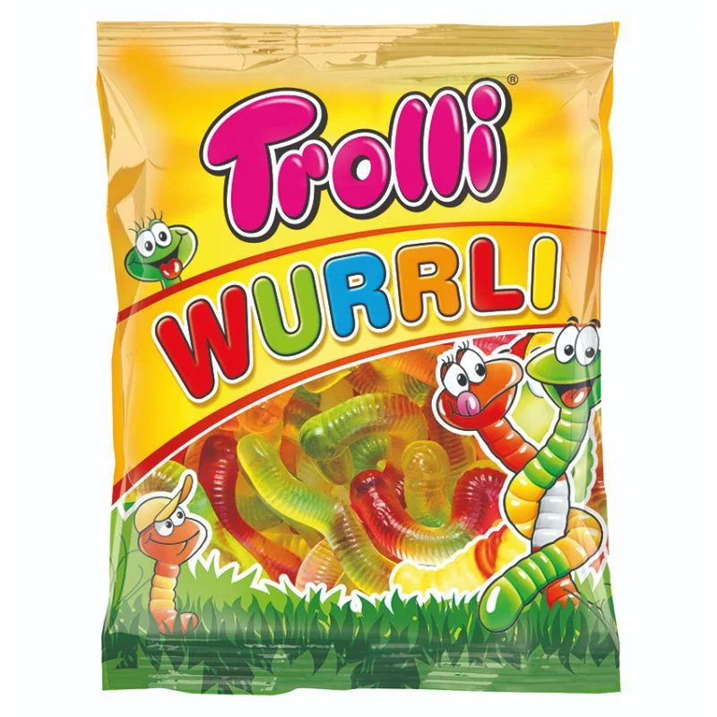 Жевательные конфеты Trolli Wurrli, 100 г