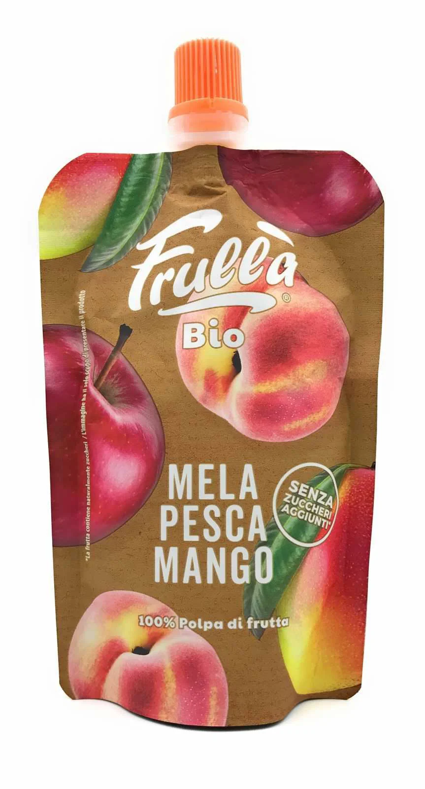 Piure Bio Organic Frulla din piersici si mango, 100 g foto