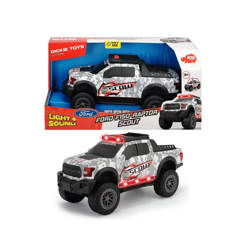 Masina Dickie Scout Ford F150 Raptor, 33 cm (sun/lum)