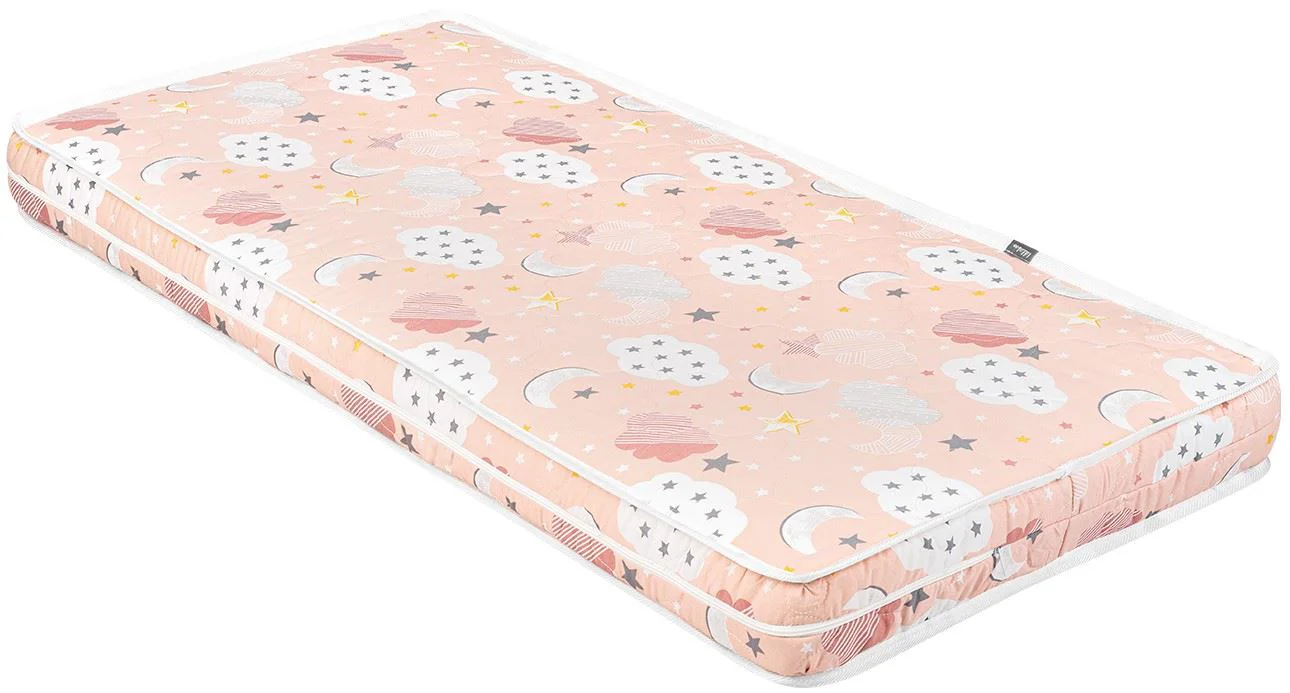 Матрас для кроватки KikkaBoo Day Dream Clouds Peach, 120x60x10 см