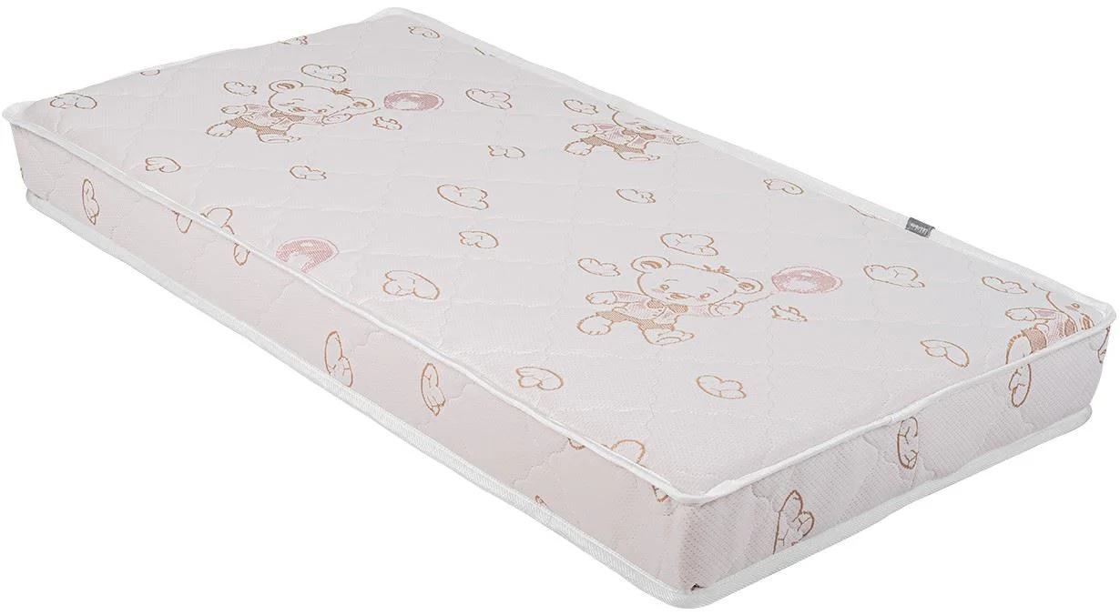 Матрас для детской кроватки KikkaBoo Memory Comfort Cool Gel Bear Beige, 140x70x12 см foto