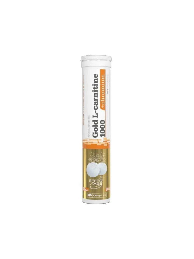 Пищевая добавка Olimp Labs Gold L-карнитин 1000 + хром, 20 шипучих таблеток