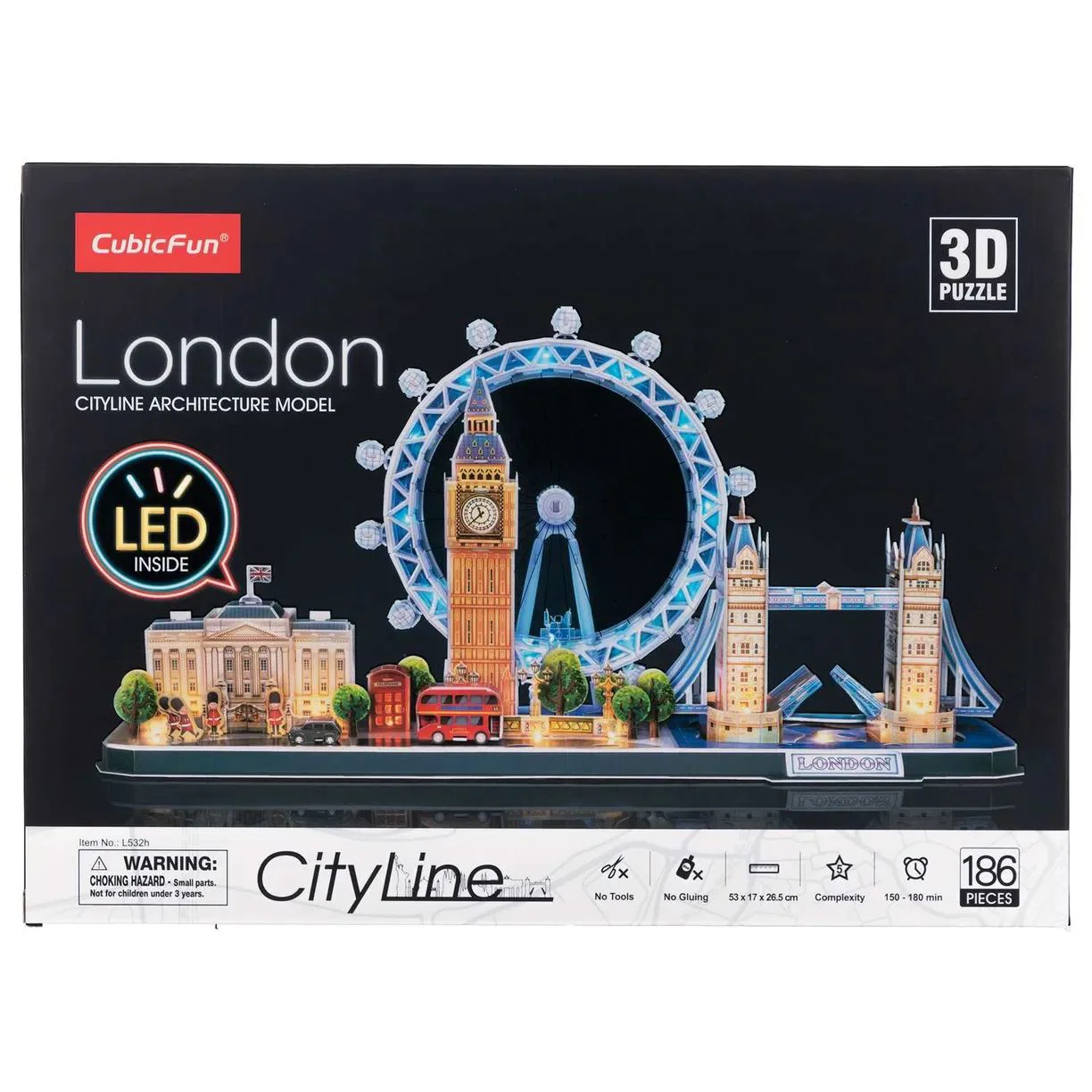 Puzzle 3D CubicFun London Led