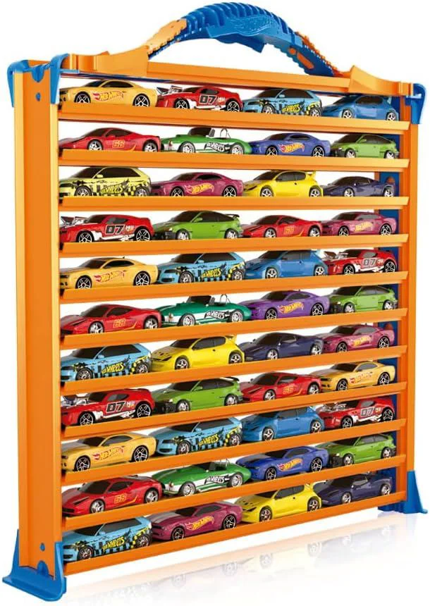 Garaj portabil Hot Wheels pentru depozitarea masinilor foto