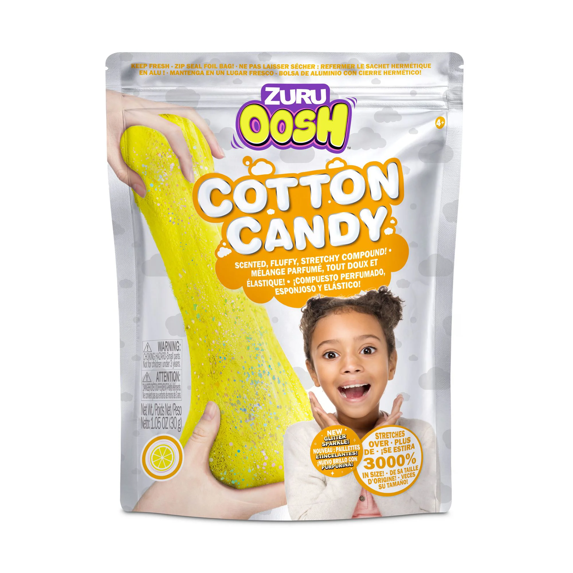 Slime parfumat Zuru Cotton Candy in pachet zip, 30g