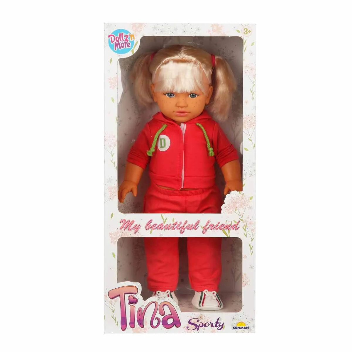 Кукла Dollz n More Тина в спортивной одежде, 45 см