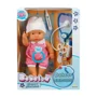 Papusa bebelus Dollz n More Bebelou Doctor cu sunete si accesorii, 35 cm