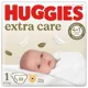 Подгузники Huggies Extra Care 1 (2-5 кг), 22 шт.