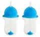 Set de sticle cu pai Munchkin Albastru (300 ml)