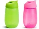 Set de sticle cu pai Munchkin Simple Clean, Roz/Verde (300 ml)