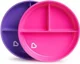 Set din 2 farfurii sectionale Munchkin Suction, Roz/Violet