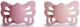 Set 2 suzete anatomice din silicon FRIGG Butterfly Cedar & Baby Pink (0-6 luni) foto