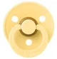 Suzeta rotunda BIBS Pale Butter din latex (0-6 luni) foto