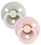 Set 2 suzete rotunde din latex BIBS Colour Haze/Blossom (6-18 luni) foto