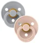 Set 2 suzete rotunde din latex BIBS Colour Cloud/Blush (6-18 luni) foto