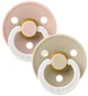 Набор из 2 круглых пустышек BIBS Colour Blush Night/Vanilla Night (6-18 мес.) foto