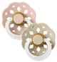 Set 2 suzete rotunde din latex BIBS Boheme Glow Blush/Vanilla (0-6 luni) foto