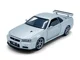 Macheta auto Tayumo Nissan GT-R34 V-Spec II Argintiu, 1:32 foto