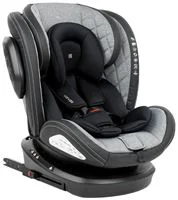 Вращающееся автокресло с изофиксом KikkaBoo Stark Light Grey 0-36 кг foto
