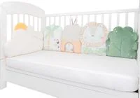 Комплект плюшевых подушек для детской кроватки KikkaBoo Jungle King