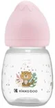 Biberon cu gat larg KikkaBoo Savanna Pink, 180 ml