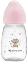 Biberon cu gat larg KikkaBoo Savanna Pink, 260 ml