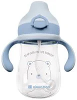 Canuta cu nasuc moale KikkaBoo Bear with me Blue (6+ luni), 300 ml