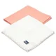 Set 2 paturele de muselina La Millou Biscuit Collection Papaya & Off White foto