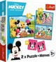 Puzzle Trefl  2in1 + memos - Meet the Disney characters