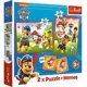 Puzzles Trefl 2in1 + memos - Paw Patrol team in action